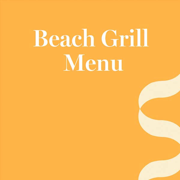 Beach Grill Menu